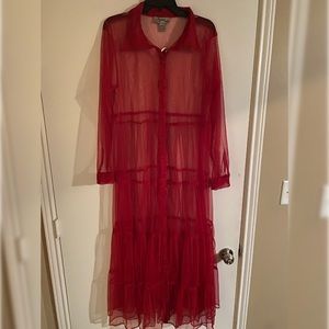 Plus sheer maxi dress! Never worn! NWT - Size 2X